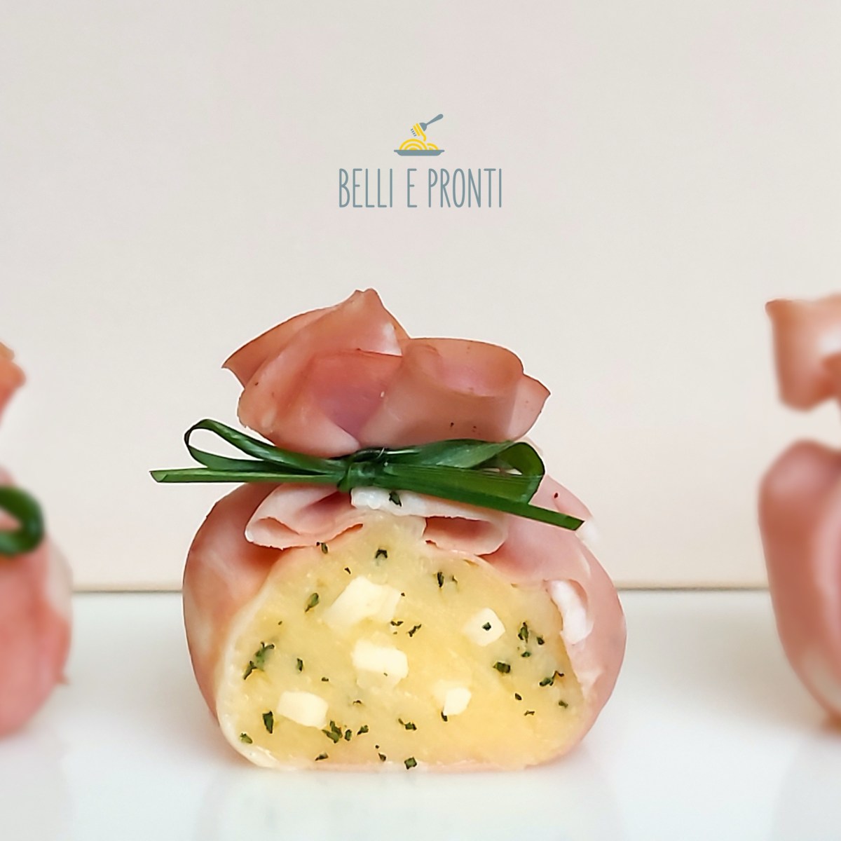 Polenta con la salvia in fagottino di&nbsp;mortadella