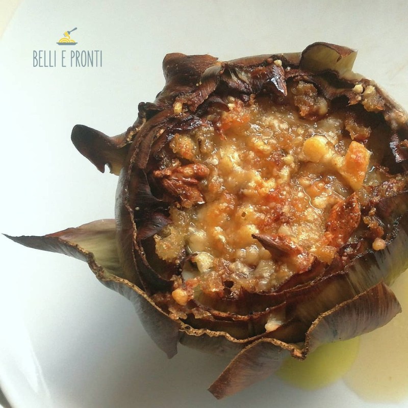 Carciofi ripieni con mollica e&nbsp;patate