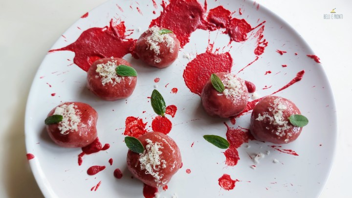 Gnocchi di patate e rape rosse, al&nbsp;gorgonzola