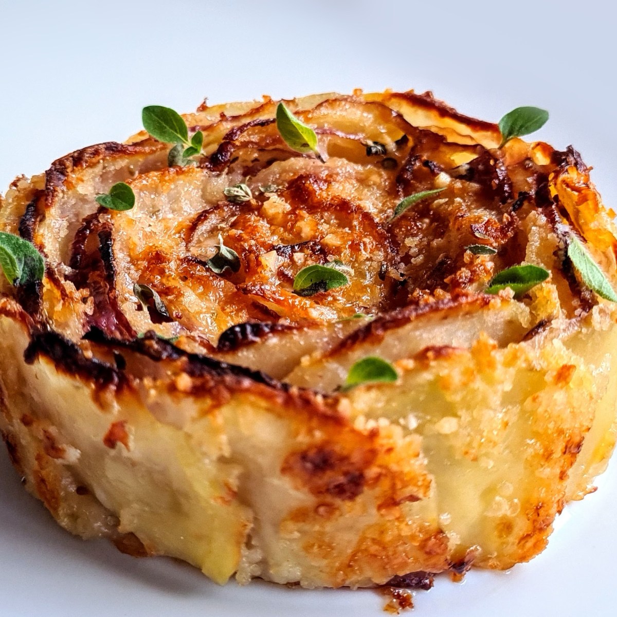 Tortino di patate e cipolla&nbsp;all’agro