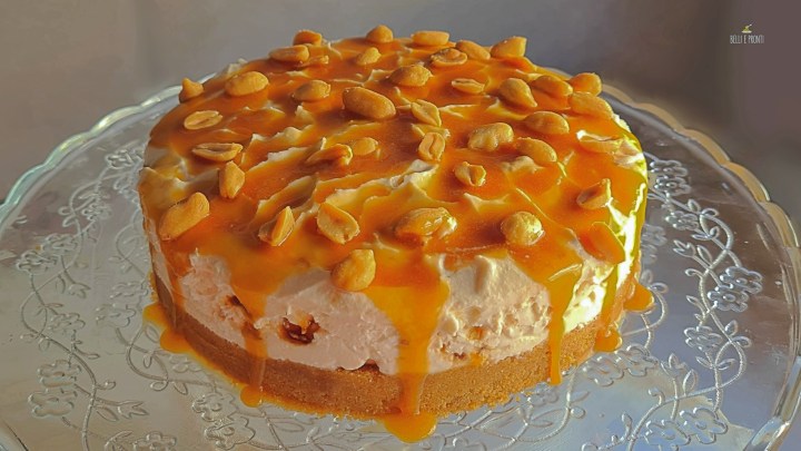 Cheesecake caramello salato e&nbsp;arachidi