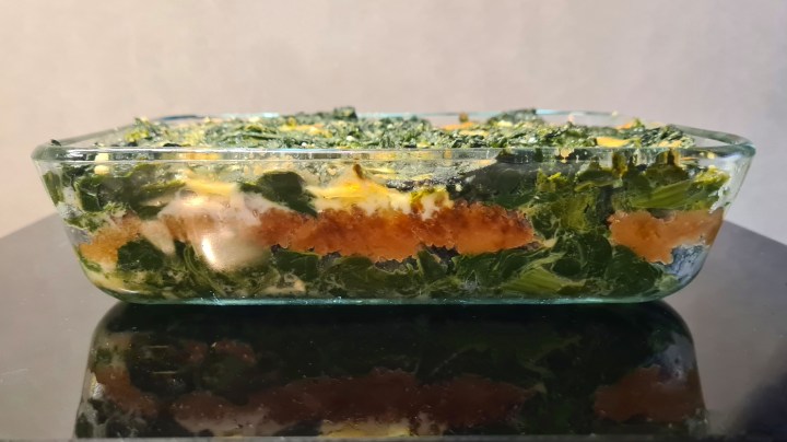 Lasagnetta di pane, spinaci e provola affumicata: ricette&nbsp;veloci!