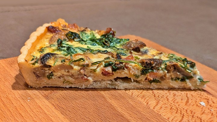 Torta salata con funghi e&nbsp;rucola